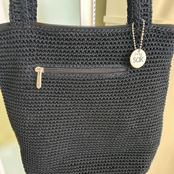 The Sak Black Knit Tote Bag - Picture 6 of 7